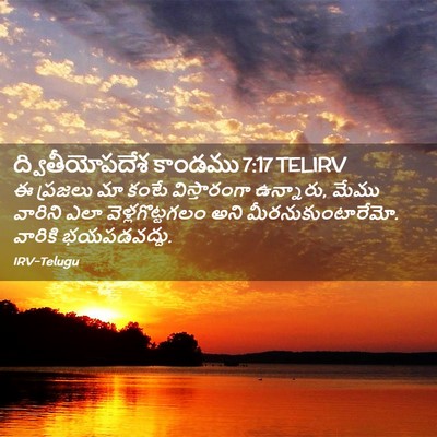 Picture 02 - ద్వితీయోపదేశ కాండము 7:17 TELIRV - ఈ ప్రజలు మా కంటే - Bible Verse Picture
