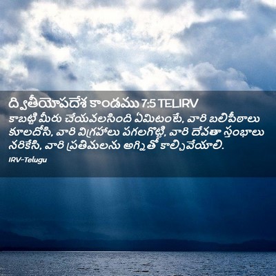 Picture 02 - ద్వితీయోపదేశ కాండము 7:5 TELIRV - కాబట్టి మీరు - Bible Verse Picture
