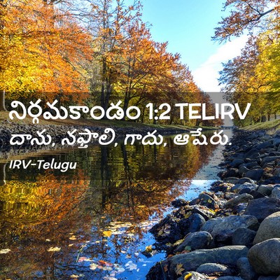 Picture 02 - నిర్గమకాండం 1:2 TELIRV - దాను, నఫ్తాలి, - Bible Verse Picture
