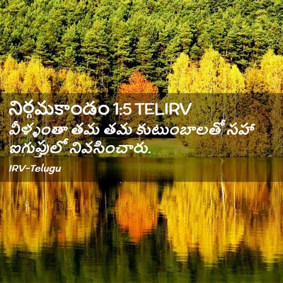 Picture 02 - నిర్గమకాండం 1:5 TELIRV - వీళ్ళంతా తమ తమ - Bible Verse Picture