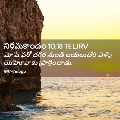 Picture 02 - నిర్గమకాండం 10:18 TELIRV - మోషే ఫరో దగ్గర - Bible Verse Picture