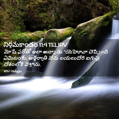 Picture 02 - నిర్గమకాండం 11:4 TELIRV - మోషే ఫరోతో ఇలా - Bible Verse Picture