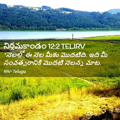 Picture 02 - నిర్గమకాండం 12:2 TELIRV - “నెలల్లో ఈ నెల - Bible Verse Picture