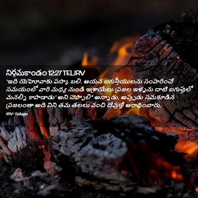 Picture 02 - నిర్గమకాండం 12:27 TELIRV - ‘ఇది యెహోవాకు - Bible Verse Picture