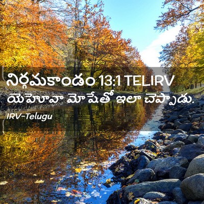 Picture 02 - నిర్గమకాండం 13:1 TELIRV - యెహోవా మోషేతో ఇలా - Bible Verse Picture