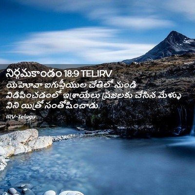 Picture 02 - నిర్గమకాండం 18:9 TELIRV - యెహోవా ఐగుప్తీయుల - Bible Verse Picture