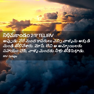 Picture 02 - నిర్గమకాండం 2:17 TELIRV - అప్పుడు వేరే మంద - Bible Verse Picture
