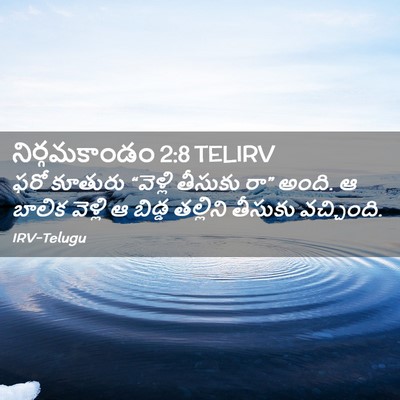 Picture 02 - నిర్గమకాండం 2:8 TELIRV - ఫరో కూతురు - Bible Verse Picture
