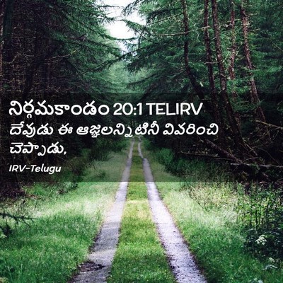 Picture 02 - నిర్గమకాండం 20:1 TELIRV - దేవుడు ఈ - Bible Verse Picture