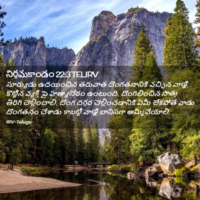 Picture 02 - నిర్గమకాండం 22:3 TELIRV - సూర్యుడు ఉదయించిన - Bible Verse Picture
