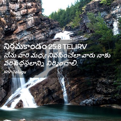 Picture 02 - నిర్గమకాండం 25:8 TELIRV - నేను వారి మధ్య - Bible Verse Picture