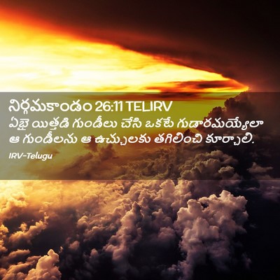 Picture 02 - నిర్గమకాండం 26:11 TELIRV - ఏభై యిత్తడి - Bible Verse Picture
