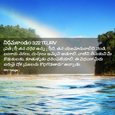 Picture 02 - నిర్గమకాండం 3:22 TELIRV - ప్రతి స్త్రీ తన - Bible Verse Picture