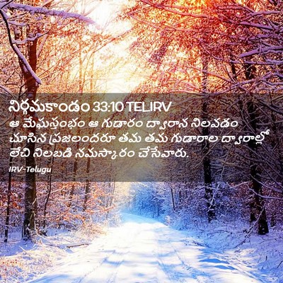 Picture 02 - నిర్గమకాండం 33:10 TELIRV - ఆ మేఘస్తంభం ఆ - Bible Verse Picture