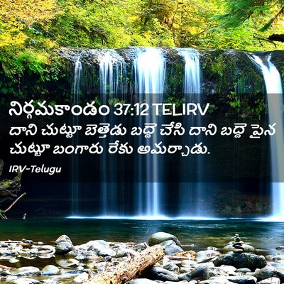Picture 02 - నిర్గమకాండం 37:12 TELIRV - దాని చుట్టూ - Bible Verse Picture