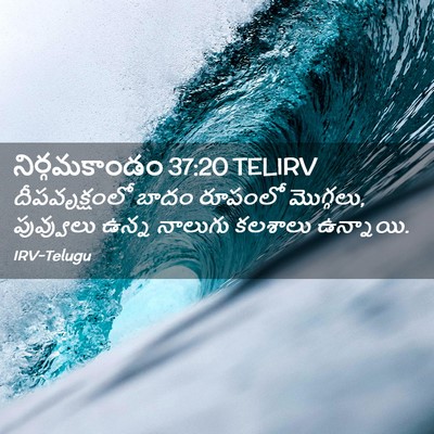 Picture 02 - నిర్గమకాండం 37:20 TELIRV - దీపవృక్షంలో బాదం - Bible Verse Picture