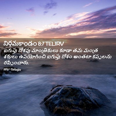 Picture 02 - నిర్గమకాండం 8:7 TELIRV - ఐగుప్తు దేశపు - Bible Verse Picture