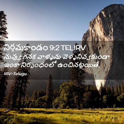 Picture 02 - నిర్గమకాండం 9:2 TELIRV - నువ్వు గనక - Bible Verse Picture