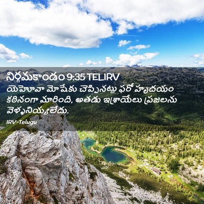 Picture 02 - నిర్గమకాండం 9:35 TELIRV - యెహోవా మోషేకు - Bible Verse Picture