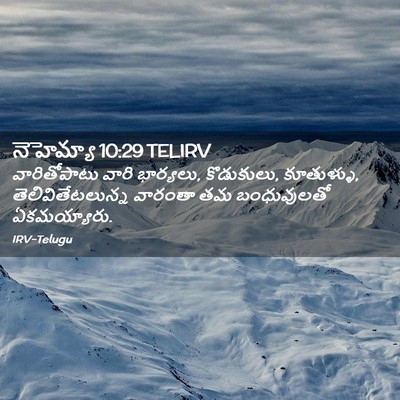 Picture 02 - నెహెమ్యా 10:29 TELIRV - వారితోపాటు వారి - Bible Verse Picture