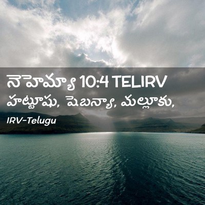 Picture 02 - నెహెమ్యా 10:4 TELIRV - హట్టూషు, షెబన్యా, - Bible Verse Picture
