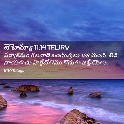 Picture 02 - నెహెమ్యా 11:14 TELIRV - పరాక్రమం గలవారి - Bible Verse Picture