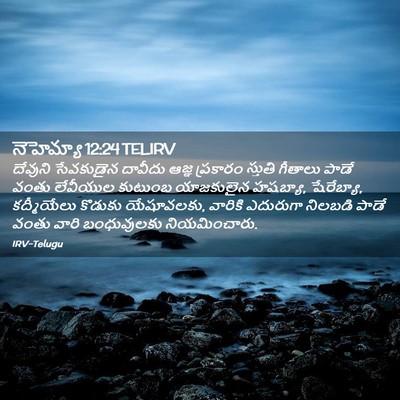 Picture 02 - నెహెమ్యా 12:24 TELIRV - దేవుని సేవకుడైన - Bible Verse Picture