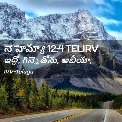 Picture 02 - నెహెమ్యా 12:4 TELIRV - ఇద్దో, గిన్నెతోను, - Bible Verse Picture