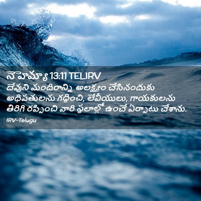 Picture 02 - నెహెమ్యా 13:11 TELIRV - దేవుని మందిరాన్ని - Bible Verse Picture