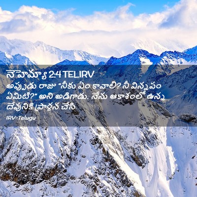 Picture 02 - నెహెమ్యా 2:4 TELIRV - అప్పుడు రాజు - Bible Verse Picture