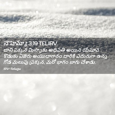 Picture 02 - నెహెమ్యా 3:19 TELIRV - దాని పక్కన - Bible Verse Picture
