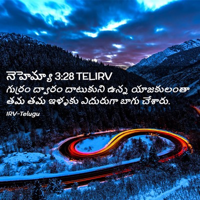 Picture 02 - నెహెమ్యా 3:28 TELIRV - గుర్రం ద్వారం - Bible Verse Picture
