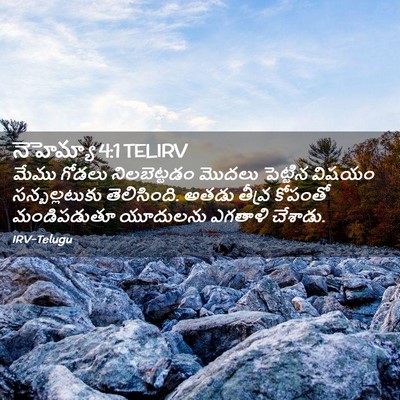 Picture 02 - నెహెమ్యా 4:1 TELIRV - మేము గోడలు - Bible Verse Picture