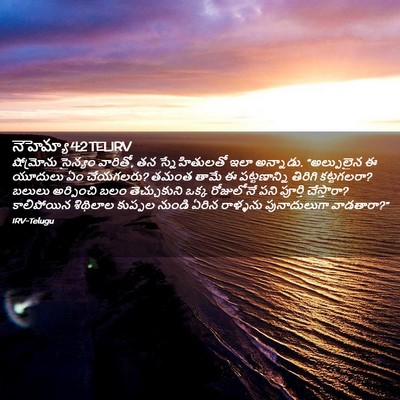 Picture 02 - నెహెమ్యా 4:2 TELIRV - షోమ్రోను సైన్యం - Bible Verse Picture