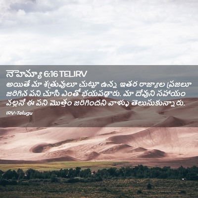 Picture 02 - నెహెమ్యా 6:16 TELIRV - అయితే మా - Bible Verse Picture