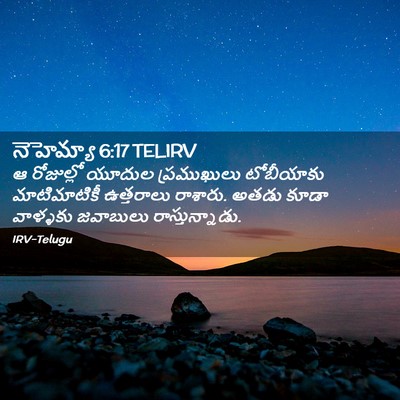 Picture 02 - నెహెమ్యా 6:17 TELIRV - ఆ రోజుల్లో యూదుల - Bible Verse Picture