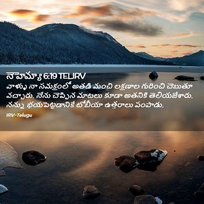 Picture 02 - నెహెమ్యా 6:19 TELIRV - వాళ్ళు నా - Bible Verse Picture