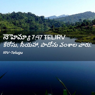 Picture 02 - నెహెమ్యా 7:47 TELIRV - కేరోసు, సీయహా, - Bible Verse Picture