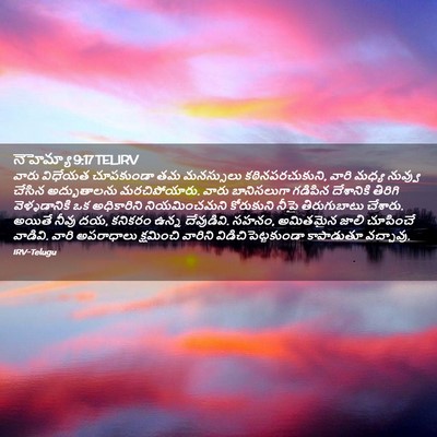 Picture 02 - నెహెమ్యా 9:17 TELIRV - వారు విధేయత - Bible Verse Picture