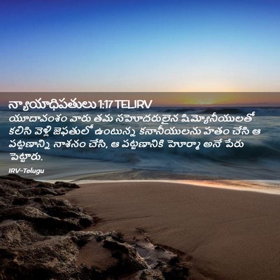 Picture 02 - న్యాయాధిపతులు 1:17 TELIRV - యూదావంశం వారు తమ - Bible Verse Picture