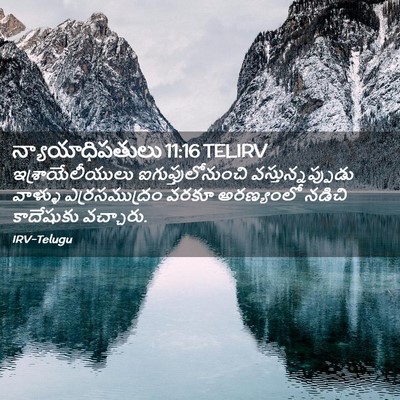 Picture 02 - న్యాయాధిపతులు 11:16 TELIRV - ఇశ్రాయేలీయులు - Bible Verse Picture