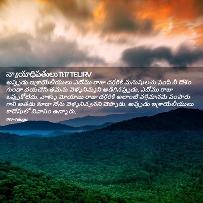 Picture 02 - న్యాయాధిపతులు 11:17 TELIRV - అప్పుడు - Bible Verse Picture