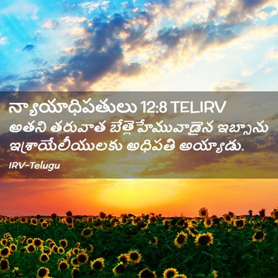 Picture 02 - న్యాయాధిపతులు 12:8 TELIRV - అతని తరువాత - Bible Verse Picture