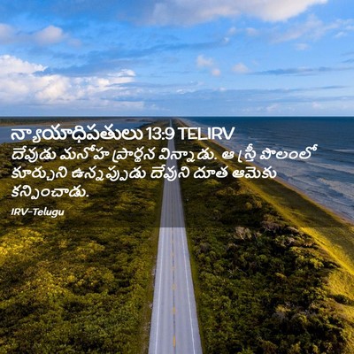 Picture 02 - న్యాయాధిపతులు 13:9 TELIRV - దేవుడు మనోహ - Bible Verse Picture