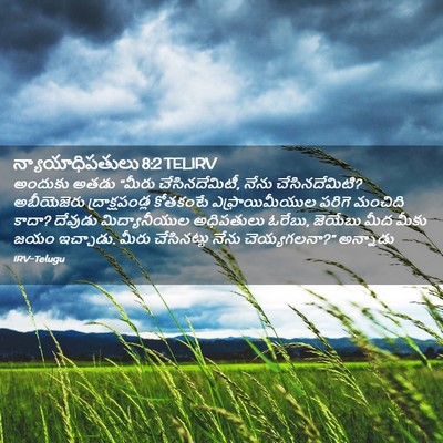 Picture 02 - న్యాయాధిపతులు 8:2 TELIRV - అందుకు అతడు “మీరు - Bible Verse Picture