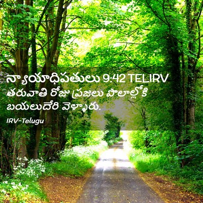 Picture 02 - న్యాయాధిపతులు 9:42 TELIRV - తరువాతి రోజు - Bible Verse Picture