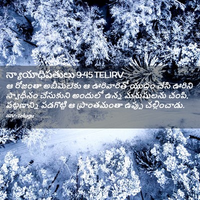 Picture 02 - న్యాయాధిపతులు 9:45 TELIRV - ఆ రోజంతా - Bible Verse Picture