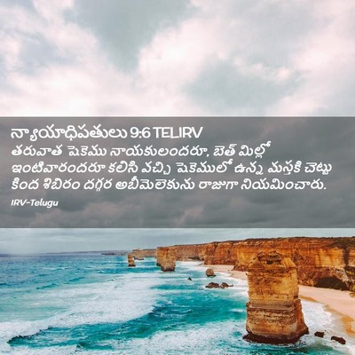 Picture 02 - న్యాయాధిపతులు 9:6 TELIRV - తరువాత షెకెము - Bible Verse Picture