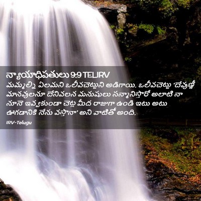 Picture 02 - న్యాయాధిపతులు 9:9 TELIRV - మమ్మల్ని ఏలమని - Bible Verse Picture