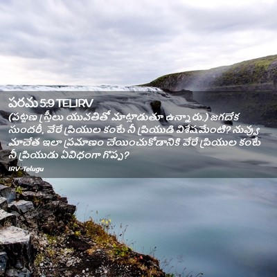 Picture 02 - పరమ 5:9 TELIRV - (పట్టణ స్త్రీలు - Bible Verse Picture